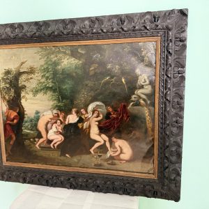 Dipinto Olio Su Rame XVII secolo